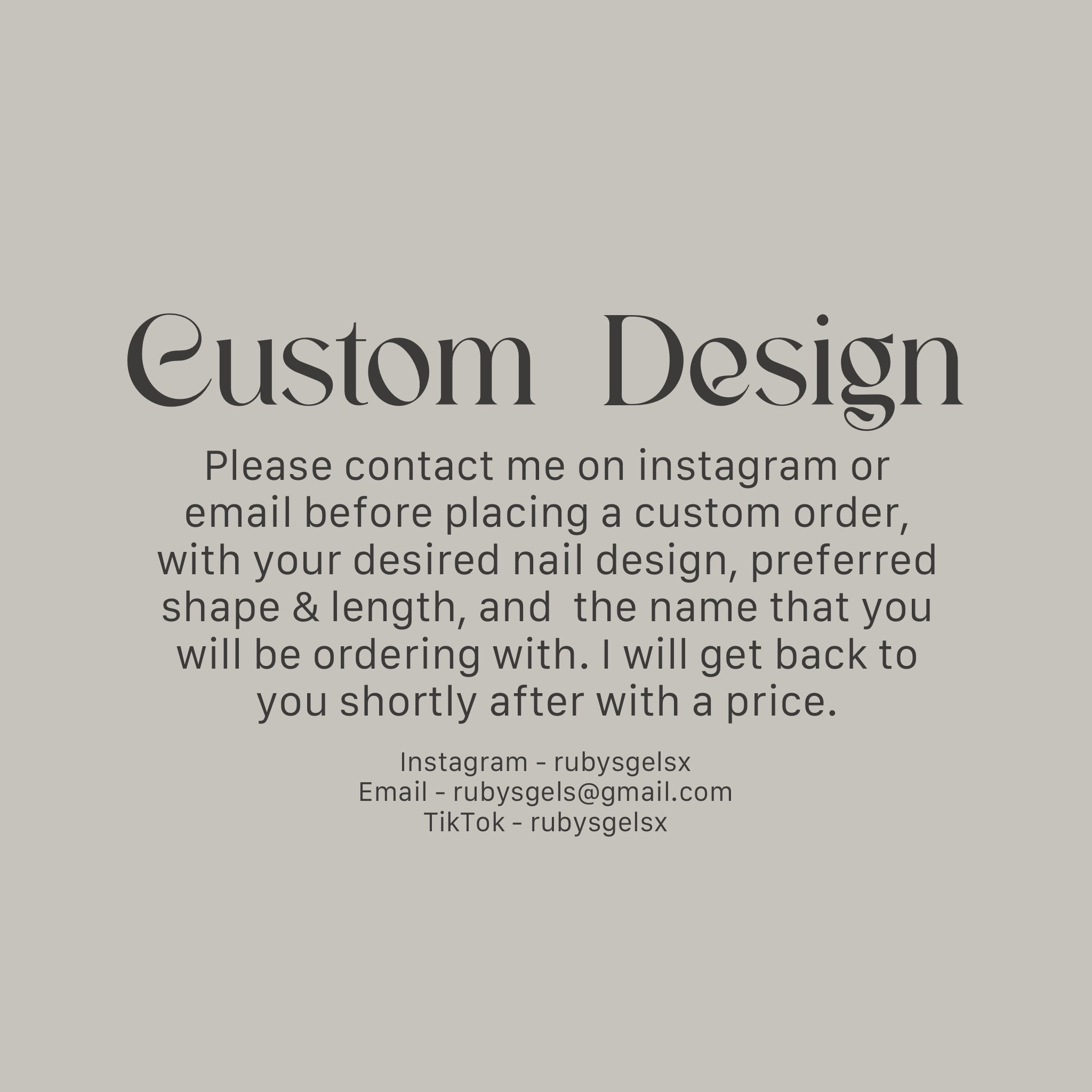 Custom Nail Design